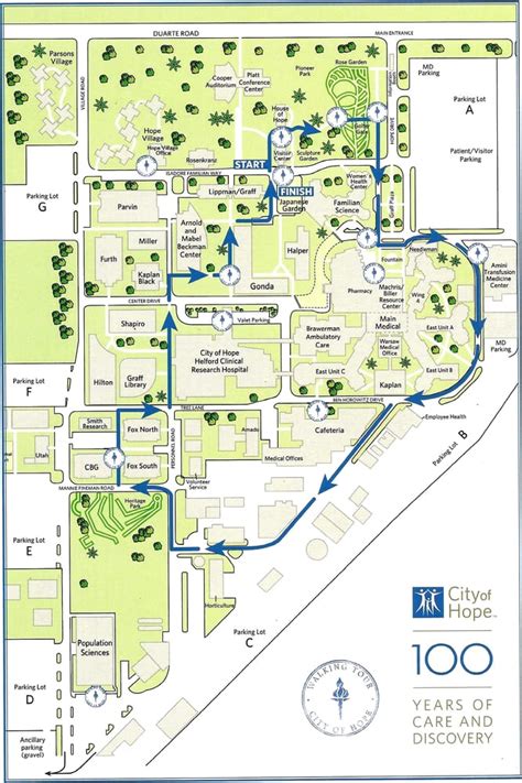 city of hope duarte campus map